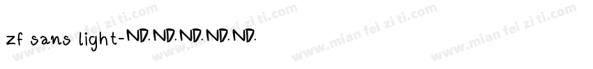 zf sans light字体转换